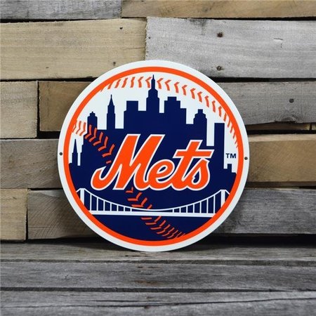 AUTHENTIC STREET SIGNS Authentic Street Signs 94039 12 in. Mets Circle Steel Logo 94039